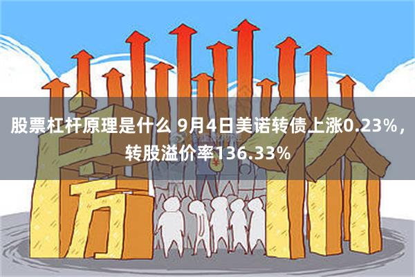 股票杠杆原理是什么 9月4日美诺转债上涨0.23%，转股溢价率136.33%